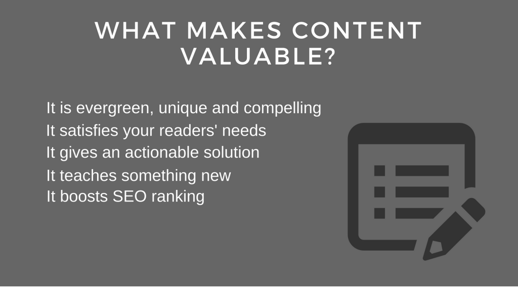write valuable content