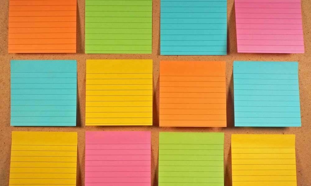 sticky notes