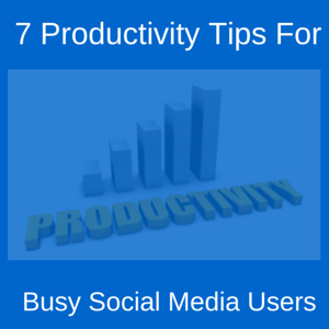 how to be productive on social media