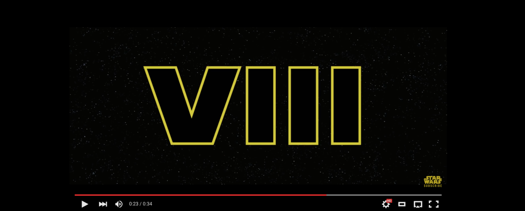 Star Wars VIII Video